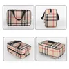 Non-Woven Plaid Bathing Bag For Men And Women Universal Wash Waterproof Bath Pocket Travel Storage 210729