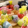 nuovi mini vasi carini fiori artificiali balcone fiori secchi colorati vaso in stile europeo originalità vaso di fiori decorazioni per la camera da letto di casa EWD7624