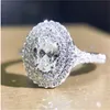 Anillo de diamante de laboratorio hecho a mano 100% original Plata de Ley 925 Anillos de compromiso de boda para mujeres Encanto nupcial Joyería fina 316l