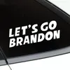 20x7cm Låt oss gå Brandon Sticker Party Favor för Car Trump Prank Biden PVC Stickers WLL1211