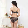 Varsbaby Women Sexy Lace Floral Brassiere Adjusted-straps Underwear Push Up Bra Sets X0526