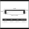 건물 용품 홈 Gardenmodern 캐비닛 손잡이 가구 크롬 블랙 Der 도어 핸들 아연 합금 하드웨어 패션 찬장 당김 센터 1
