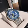 Rozmiar EPO Sports Nurving Mechanical Watch to 43 mm wyposażony w szwajcarski ruch SW200 Sapphire Blue Film Mirror Automatyczny zawór wydechowy