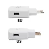 Адаптивная быстрая зарядка USB-адаптер зарядного устройства EU US Plug для Samsung Galaxy S7 S6 Edge Edge + Note 4 Note5 завод