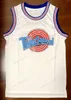 船Lolaからの船Lola＃10 Tune Squad Space Jam Basketball Jersey映画メンズすべてのステッチホワイトジャージサイズS-3XL最高品質