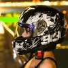 Motorradhelmets Helm Männer und Frauen Elektrisch Full Face Four Seasons Sommer Knight Head Grey Persönlichkeit4029624