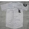 Män Kvinnor Ungdom Tyga Senaste kung Kläder Hip Hop Jersey Vertikal Striped Baseball Shirt Short Sleeve Lk Collarless Shirts Streetwear