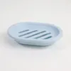 Petite boîte à savon en plastique Drain Portable Savons antidérapants Vaisselle Cadeau de fête Couleur unie Protection de l'environnement RRE11281