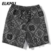 Elkmu Harajuku Streetwear Shorts Bandana Paisley Patroon Mode Zomer Shorts Hip Hop Casual Bottoms Elastische Taille HE917 210720