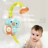 Игрушки для ванн для детей Electric Stephant Animal Sucker Baby Squibry Вода Детская душ ванна Sprinkler 210712