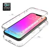 Estuches de teléfono a prueba de golpes con degradado de color 2 en 1 para iPhone 13 12 11 Mini Pro Max X XS 8 7 Plus TPU PC Clear Cover