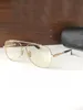 Top Original Högkvalitativa Designer Solglasögon för Mens Berömd Modig Retro Luxury Brand Glasögon Mode Design Kvinnor Glasögon med Box Titanium 8090