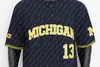 Michigan Beyzbol Jersey Jimmy Obertop Christian Molfetta Benjamin Sems 15 Clark Elliott Tito Flores Griffin Mazur Riley Bertram Steve Hajjar Cameron Weston