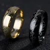 24 pezzi 6mm anello in acciaio inox in acciaio inox per uomo oro argento nero signore degli anelli banda di nozze per uomo donne comfort vestito alto lucido