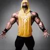 Men's Tank Tops Ess Vest ShirtsMuscle Man Fitness Men Gym Bodybuilding Hooded Cotton Sleeveless Shirt Brand Sportswear Male