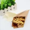 Patates kızartması kutusu koni cips çanta cips fincan parti takibi tek kullanımlık gıda kağıdı paketi