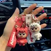 Trend Fart Monkey Keychain Creativo carino bambola Zaino borsa auto Key Pendant Accessori Portachiavi Coppia Portachiavi per bambini Portachiavi regalo