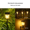 Lawn Lamps Outdoor Lighting LED Ground Garden Decorative Small Tube Solar Light Torch Waterproof Stake Lamp