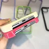 Bonbonfarbene Acryl-Handyhüllen, transparent, klar, stoßfest, für iPhone 12, 11 Pro Max12