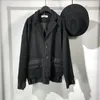 Vestes pour hommes Seak Hommes Veste Casual Costume Manteau High Street Vêtements Printemps Noir Vêtements de vêtement extérieur