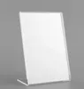 100pcs Office Acrylic A6 Display Leaflet Stands Counter Plastic for Message Board Menu Holder for Business Poster