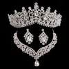 Luxury Headpieces Crystal Waterdrop Baroque Crown Rhinestone Bridal Diamond Bride Queen Tiara For Women Wedding Hair Accessories