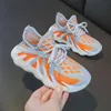 1-10 Years Children'S Sneakers Kids Shoes Baby Boys Girls Breathable Non-Slip Soft Sole Knited Children Shoes 21-32 G1025