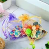 100pcs/lot Mesh Bags Organza Wedding Gift Bag with Drawstring Jewelry Necklace Pouch Reusable Cosmetics Storage Package