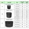 5pcs 1-15 Gallon Plant Grow Bags pots Flower planter bags vegetable Gardening Jardin Growing planter container 210615