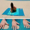 Praia tapete de areia mágica toalhas de areia cobertor portátil anti toalha de areia toalha de praia viajar esteira de verão dropshipping grande beachtowel y0706