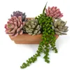 Couronnes De Fleurs Décoratives Simple Simulation En Plastique Plante Succulente Gemme Poilue Lotus Vert Bouteille Fleur Maison Intérieur Bureau Décoration S