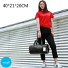 Outdoor Bags Leather Gym Bag Fitness Sports Dry Wet Handbags For Men Women Training Shoulder Traveling Sac De Sport 2022
