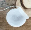 100Pcs/Lot Round Disposable Coffee Tea Filter Bag Tool With String Paper Teabags wholesale