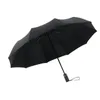 Hommes femmes automatiques ouvertes / fermées parapluie pliante forte coupe-vent portable voyages compacts business sol sun parapluies pluie