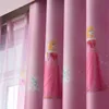 Amerikanischer Stil, Prinzessinnenfigur, Verdunkelungsvorhang für Mädchen, Schlafzimmer, Fensterdekorationen, Cartoon-Tüll für Kinderzimmer, niedlicher Raffrollo 210712