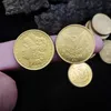 dekoracja liberty amerykańskie monety Morgan 10pcs 23 mm złote monety artystyczne rzemiosło