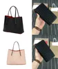 Moda çantası Cabata Tasarımcı Totes Perçin Orijin Deri Kırmızı Alt Çanta Kompozit Çantalar Ünlü Çanta Alışveriş Çantaları Siyah Whi223i