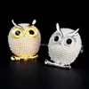 Gold Owl Brosche Stifte Gold Vogel Perle Broschen Business Anzug Kleid Corsage f￼r Frauen M￤nner Mode Schmuck Will und Sandy