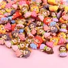 20PCs nya söta hartskomponenter mini tecknad prinsessa plattback cabochon scrapbook kawaii diy embellishments tillbehör