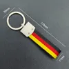 For Mercedes benz AMG GLA A C Ew203 w204 w205 w211 w212 w213 Webbing Car Keychain Metal Alloy Car Styling KeyRings Accessories yellow