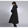 Winter women's down coat hem is big for fat people. Large size 10XL puffer jacket black red navy green army 211008