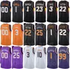 75th Anniversary Basketball Print JaVale McGee Jersey 00 Devin Booker 1 DeAndre Ayton 22 Mikal Bridges 25 Chris Paul 3 Jae Crowder 99 Frank Kaminsky 8 Man Woman Youth