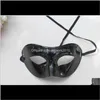 Festive Party Supplies Home & Garden Drop Delivery 2021 Mens Fancy Dress Venetian Masquerade Masks Plastic Half Face Mask Optional Multi-Colo