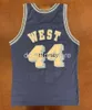 100% Costurado Campeão Jerry West Gold Jersey Basquete Jersey Homens Juventude Número Personalizado Número de Nome Jerseys XS-6XL