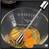 Kitchen Tools Kitchen, Dining Bar Home & Gardenrotating Whisk Milk Frothier Yolk White Mixer Blender Stainless Steel Tool For Health Drinks S