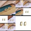 Dangle & Chandelier Earrings Jewelry Drop Delivery 2021 Tiktok Dripping Oil Button, Fashion, Personality, Golden Light, Luxury Ear Ringdot C8