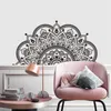 Naklejki ścienne Czarny Mandala Naklejka Naklejka DIY Sztuka Osobowość Tło Home Decoration