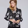 À manches longues femmes blouses chemise mode en mousseline de soie imprimé décontracté style vintage haut pour femme chemises femme vêtements blusa D556 30 210528