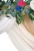 Wedding Arch Drapping Tkaniny 29 "Szeroki 6.5 jardów Sheer SHIFFONOWY Tkanina tło Curtain Uroczystość Uroczystość Recepcja Swag 210712