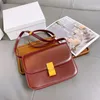 Shoulder Bags 2021 C Box Bag Cow Genuine Leather Women Luxury Design Handbag Soild Color Simple Crossbody Tofu For